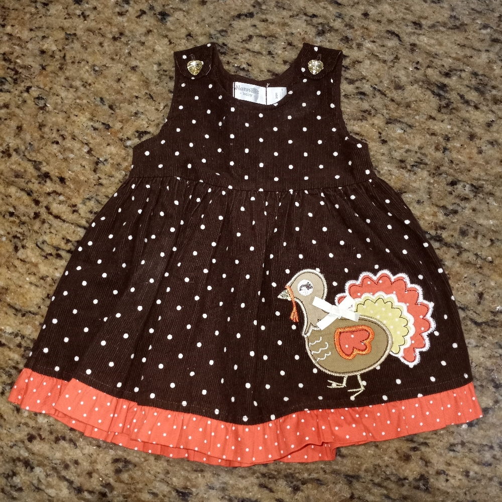 Nannette Baby, 3-6 m, Brown, Orange and White